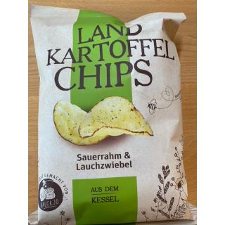 Landkartoffelchips Sauerrahm